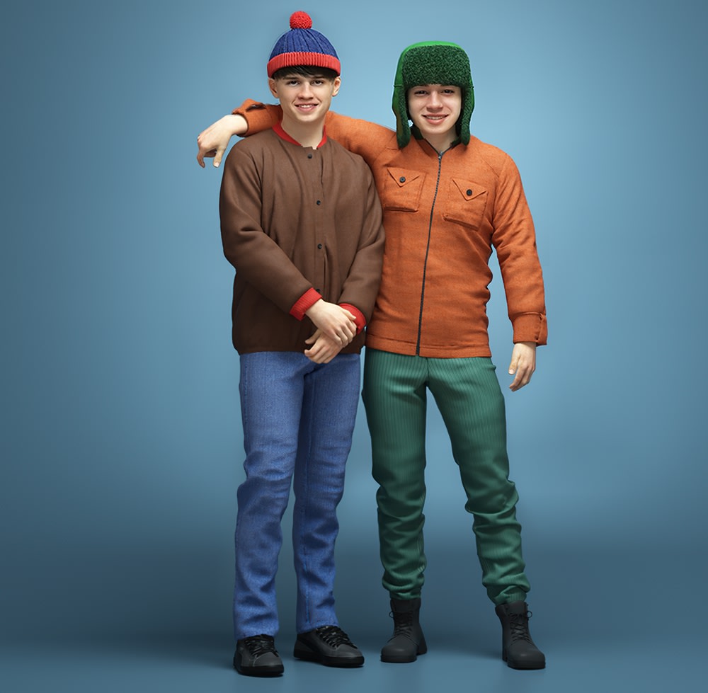 South Parks Stan And Kyle Reimagined | MakersPlace