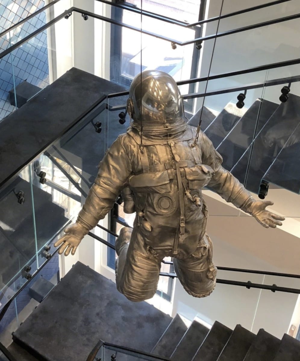 I Asked Myself For Peace: Spaceman Sculpture at Gemini Offices