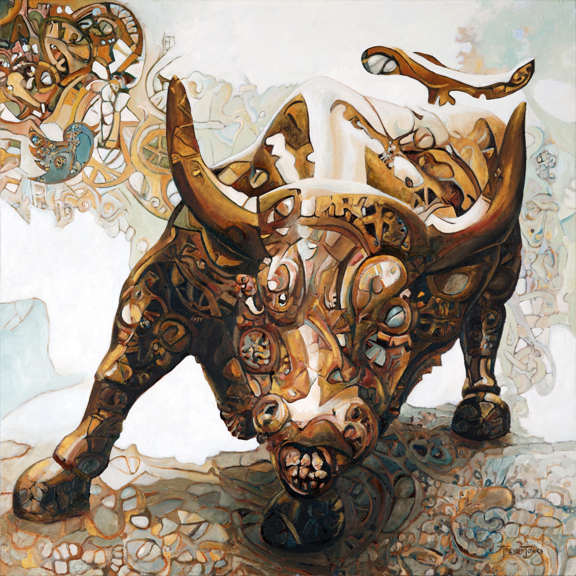 Talos - Steampunk Bull [AR-enhanced print]